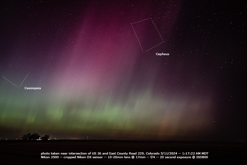 annotated Aurora from Colorado